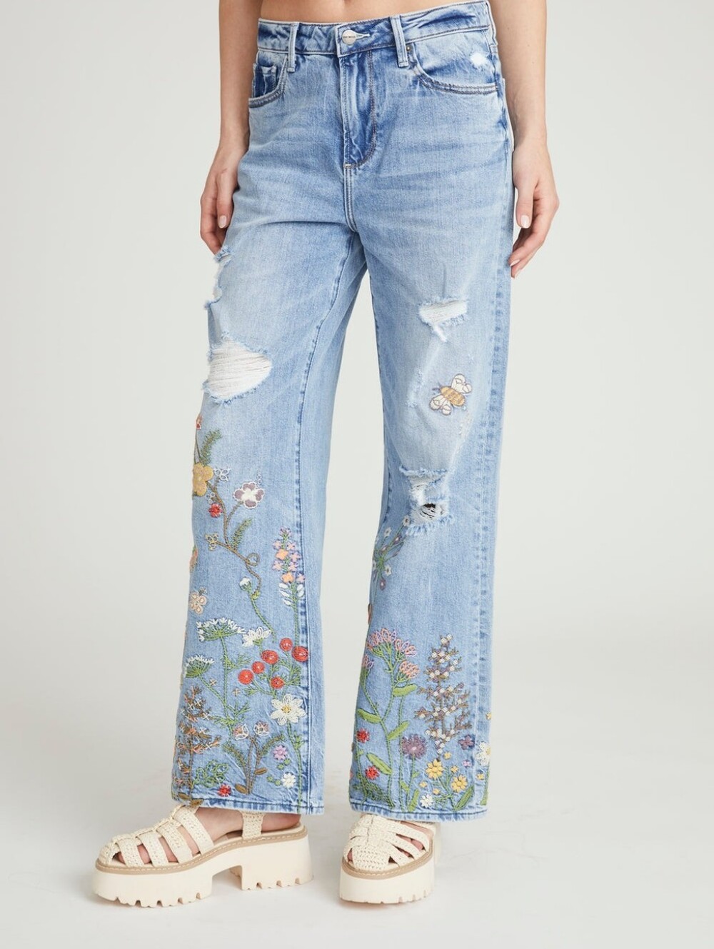 OPEN TO OFFERS Driftwood Marlena Wide Leg - Flower Fields Size 28